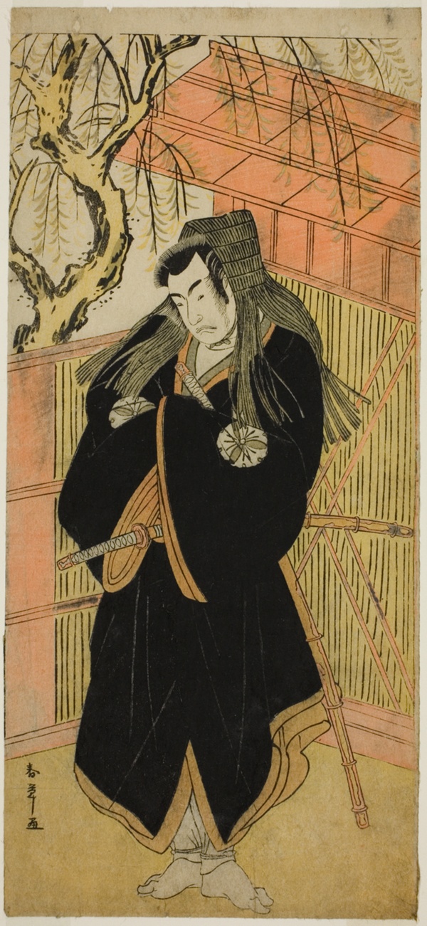 The Actor Matsumoto Koshiro IV as Matsuo-maru (?) in the Play Sugawara Denju Tenarai Kagami (?), Performed at the Nakamura Theater (?) in the Fourth Month, 1779 (?)
