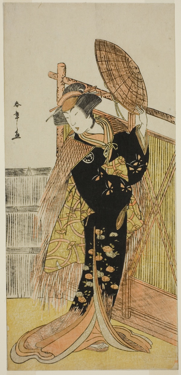 The Actor Segawa Kikunojo III as Michichiba in the Play Azuma no Mori Sakae Kusunoki, Performed at the Ichimura Theater in the Eleventh Month, 1779