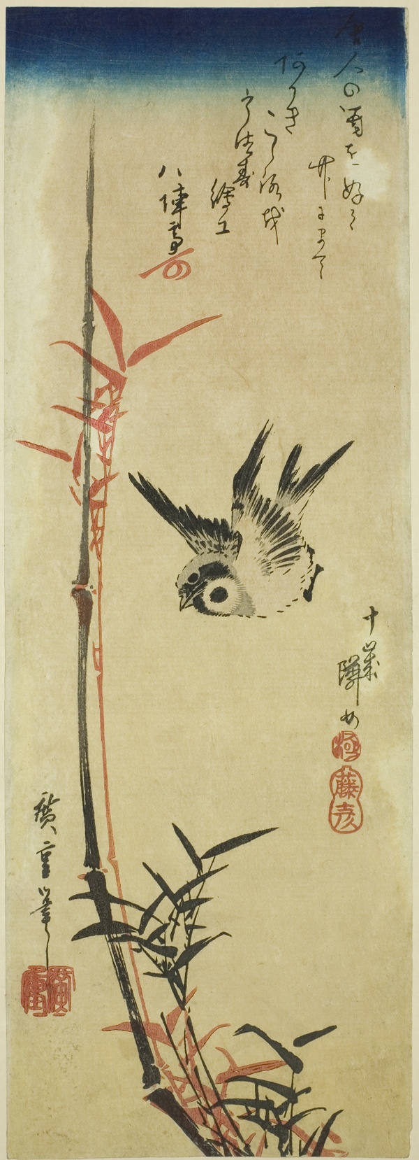 Sparrow and bamboo