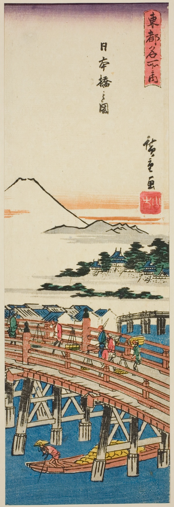 View of Nihon Bridge (Nihonbashi no zu), from the series 