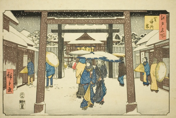 Shinmei Shrine in Shiba (Shiba Shinmeigu), from the series 