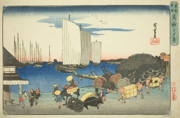 Evening View of Takanawa (Takanawa no yukei), from the series 