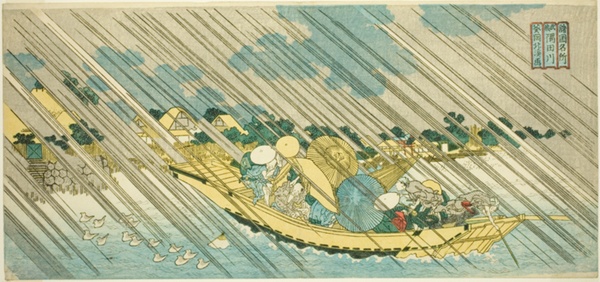 The Sumida River in Musashi Province (Musashi Sumidagawa), from the series 