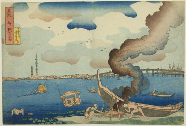 View of Mitsumata in the Eastern Capital (Toto Mitsumata no zu), from the series 