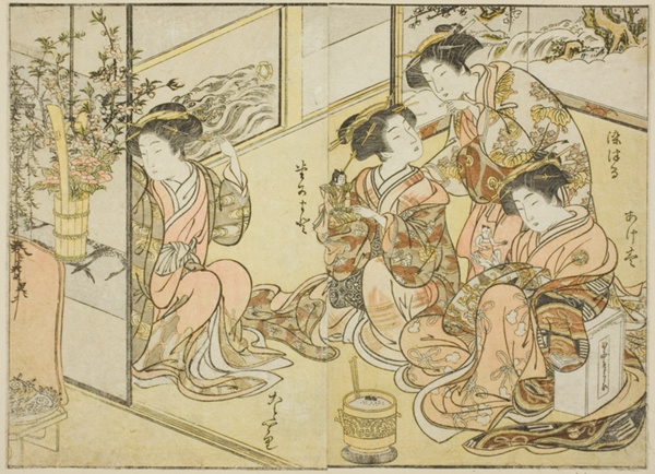 Courtesans of the Matsuneya, from the book 