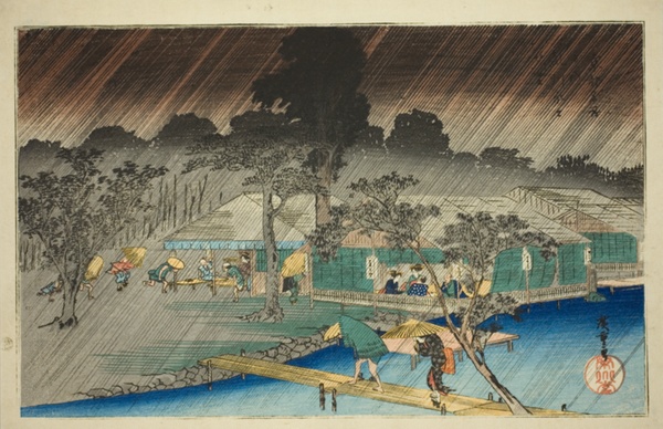 Evening Shower at the Bank of Tadasu River (Tadasugawara no yudachi), from the series 