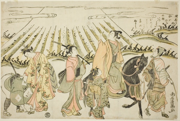 A parody of Narihira's eastern journey