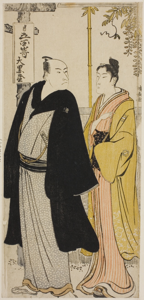 The Actors Nakamura Nakazo I and Azuma Tozo, from an untitled series of prints showing Actors in private life