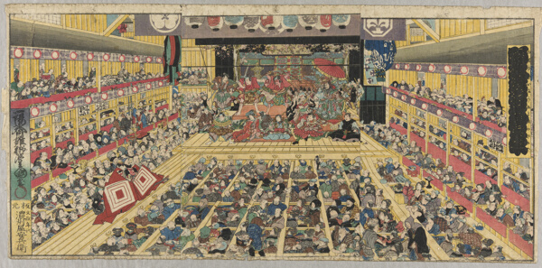 Flourishing of Edo Pictures Depicting Dances (Odori keiyo Edo-e no sakae)