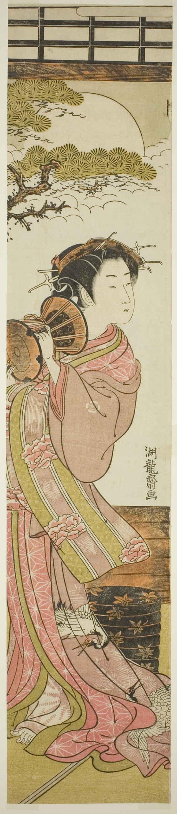 Courtesan Playing a Hand Drum