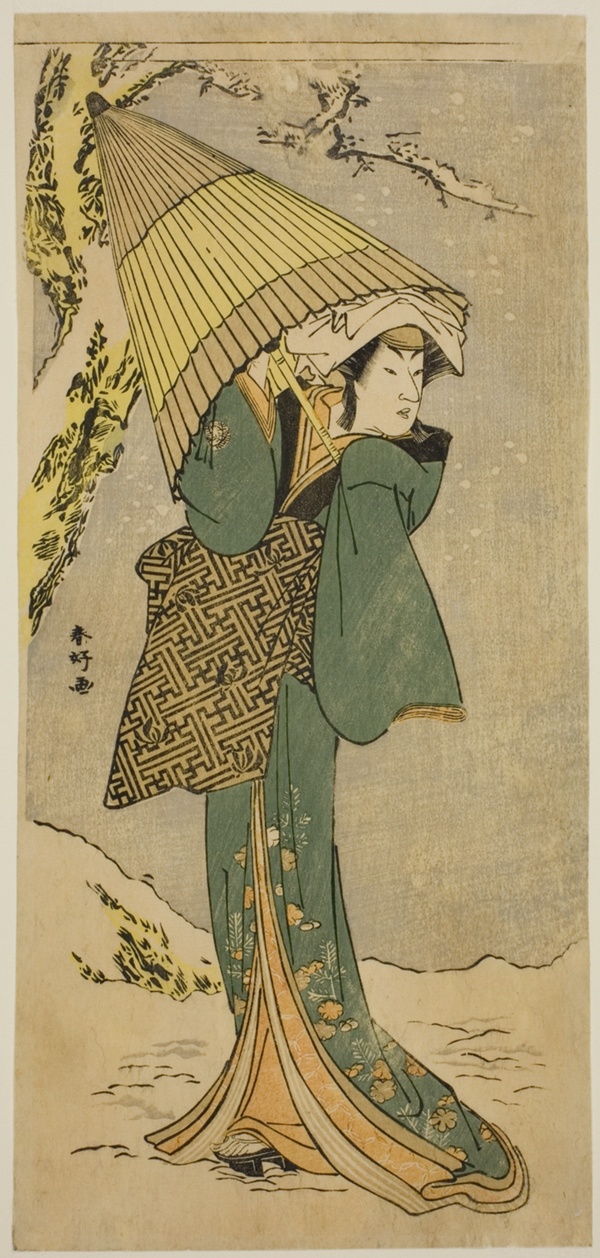 The Actor Nakamura Riko I as Kiyotaki in the Play Oakinai Hiru ga Kojima, Performed at the Nakamura Theater in the Eleventh Month, 1784