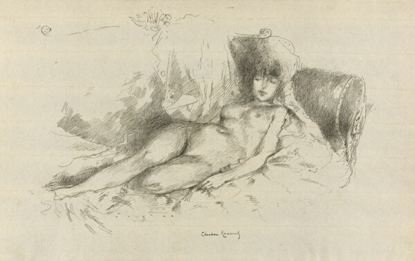 Study from the Nude, Woman Asleep