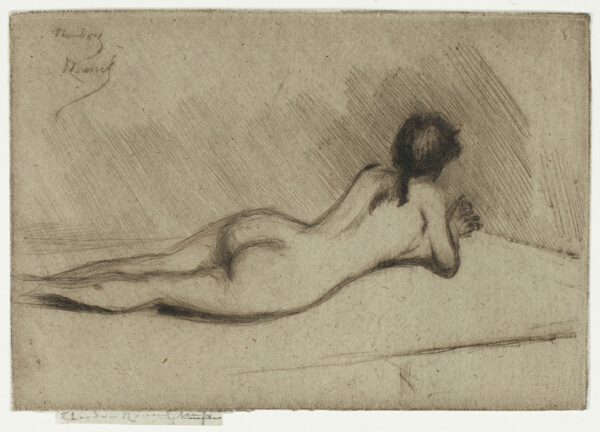Study from the Nude of a Girl Lying Down