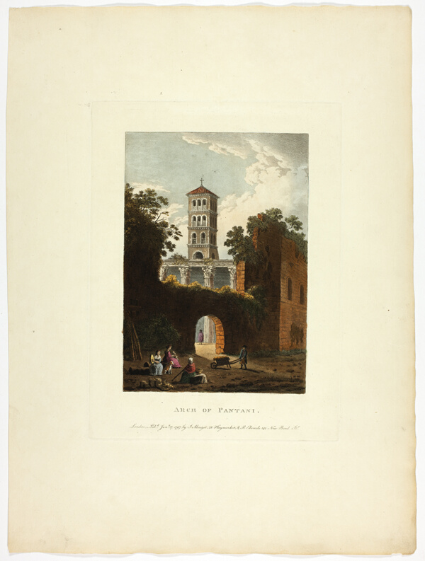 Arch of Pantani, plate thirty-seven from the Ruins of Rome