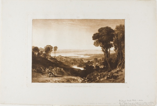 Junction of the Severn and Wye, plate 28 from Liber Studiorum