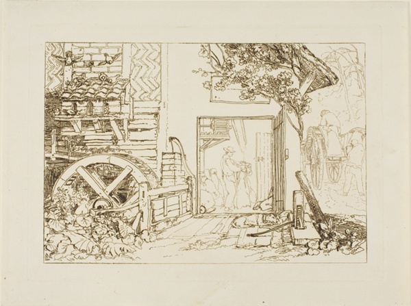 Pembury Mill, Kent, plate 12 from Liber Studiorum