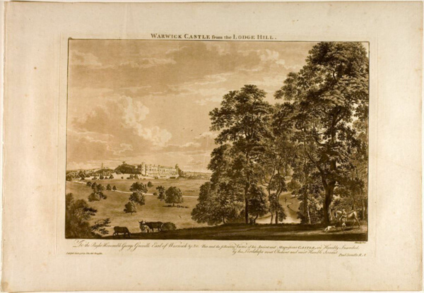 Warwick Castle from the Lodge Hill, plate 1