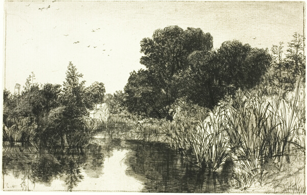 Shere Mill Pond, No. II (large plate)