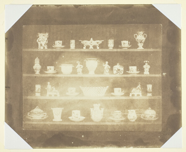 Articles of China on Four Shelves
