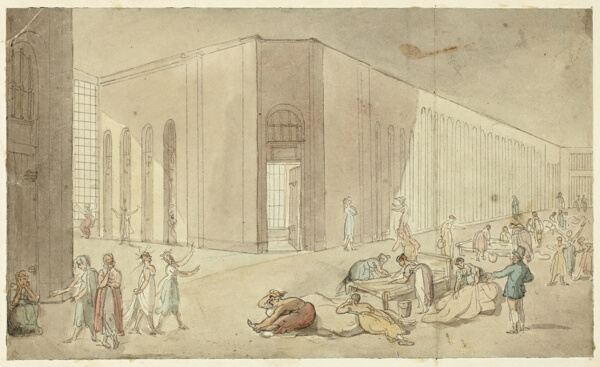 Study for St. Luke's Hospital, from Microcosm of London