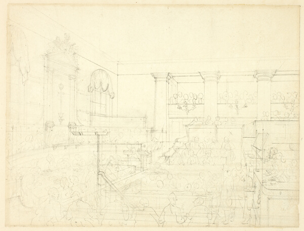 Study for Old Bailey, from Microcosm of London