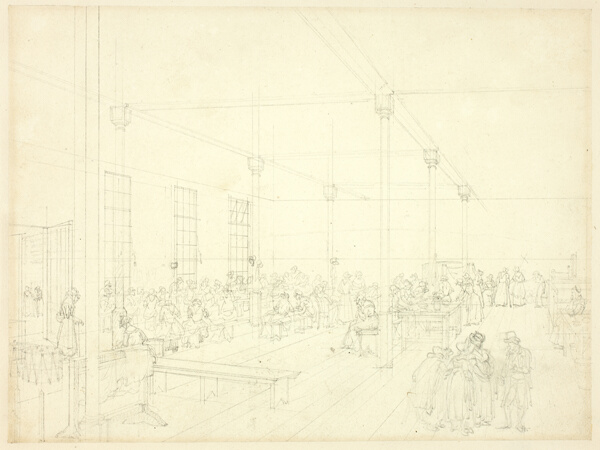 Study for Workhouse, St. James' Parish, from Microcosm of London
