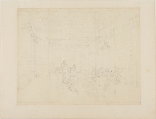 Study for Board Room of the Admiralty, from Microcosm of London