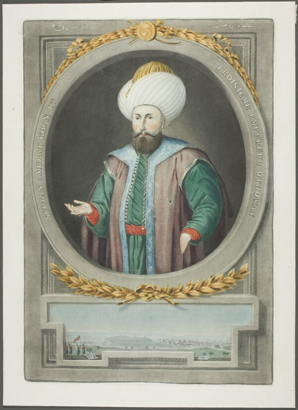 Amurat Kahn I, from Portraits of the Emperors of Turkey