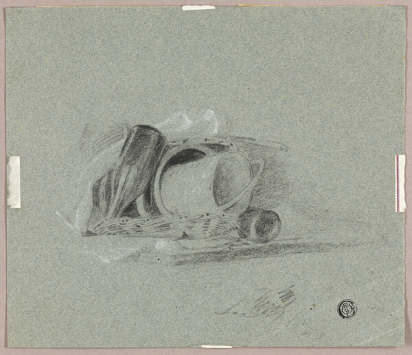 Still Life with Bottles and Pail