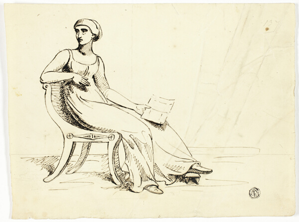 Woman Seated in Roman Chair