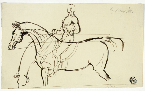Sketch of Horse and Rider