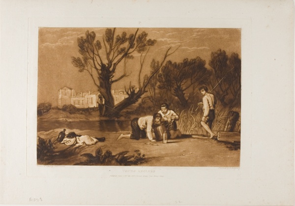 Young Anglers, plate 32 from Liber Studiorum