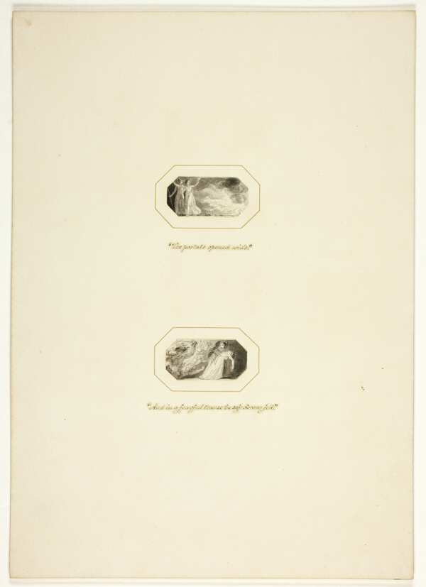 Study for a plate from The Triumphs of Temper, in the 1796 Royal Engagements Pocket Book