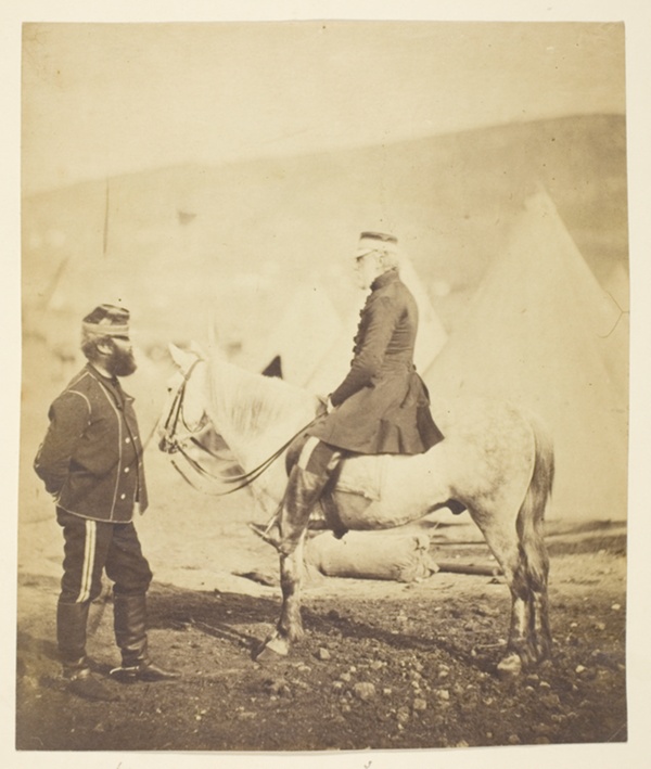 Sir Jas. York Scarlett (1799-1880), General, led Charge of Heavy Brigade, Balaclava (left); Edward Wm. Lowe (1820-1880), General (right); Taken at the Crimea