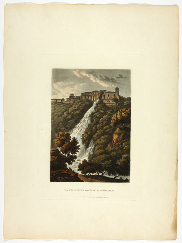The Cascatelle and Stables of Mecenas, plate thirty-three from the Ruins of Rome