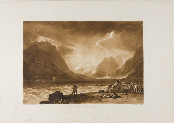 Lake of Thun, plate 15 from Liber Studiorum