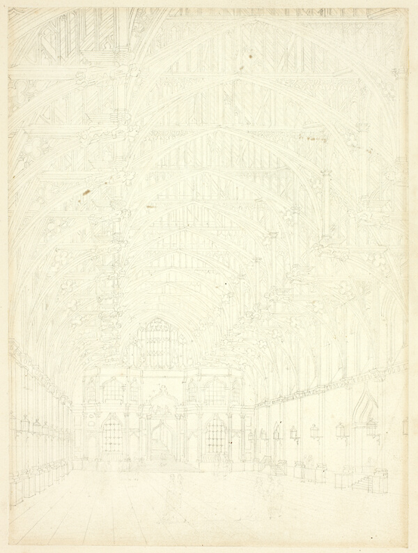 Study for Westminster Hall, from Microcosm of London