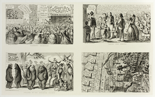 Alarming Sacrifice from George Cruikshank's Steel Etchings to The Comic Almanacks: 1835-1853 (top left)