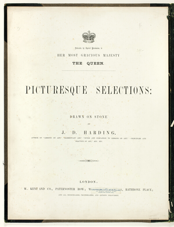 Picturesque Selections: Text Page, from Picturesque Selections