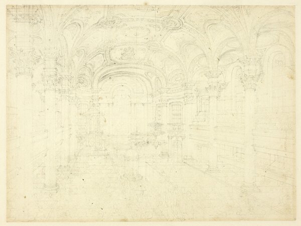 Study for St. Martin's in the Fields, from Microcosm of London