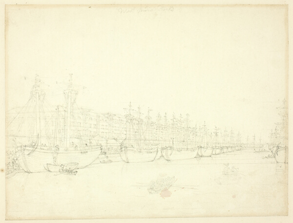 Study for West India Docks, from Microcosm of London