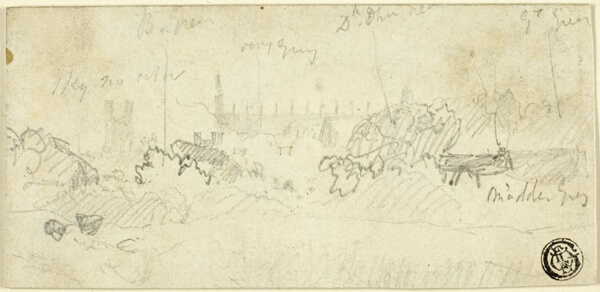 Sketch of Landscape with Cathedral