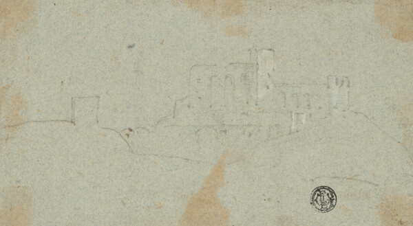Sketch of Fortress on Hill