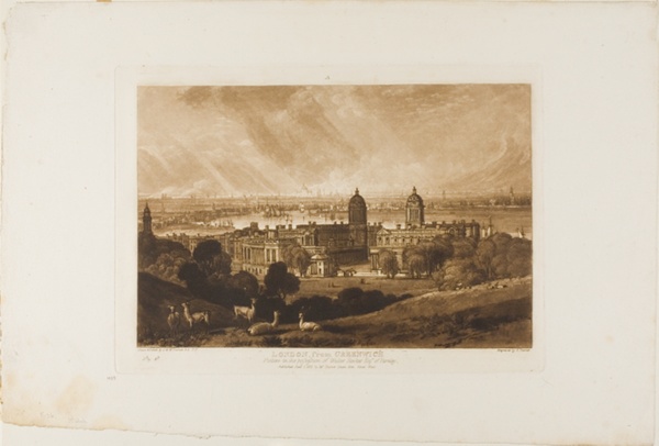 London from Greenwich, plate 26 from Liber Studiorum