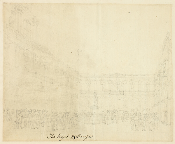 Study for The Royal Exchange, from Microcosm of London
