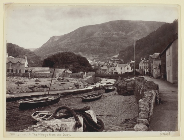 Lynmouth, The Village from the Quay