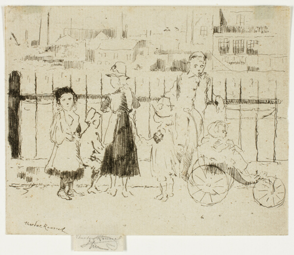 Events Over the Railings, Chelsea Embankment