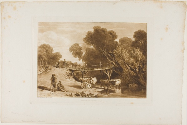 Bridge and Cows, plate 2 from Liber Studiorum