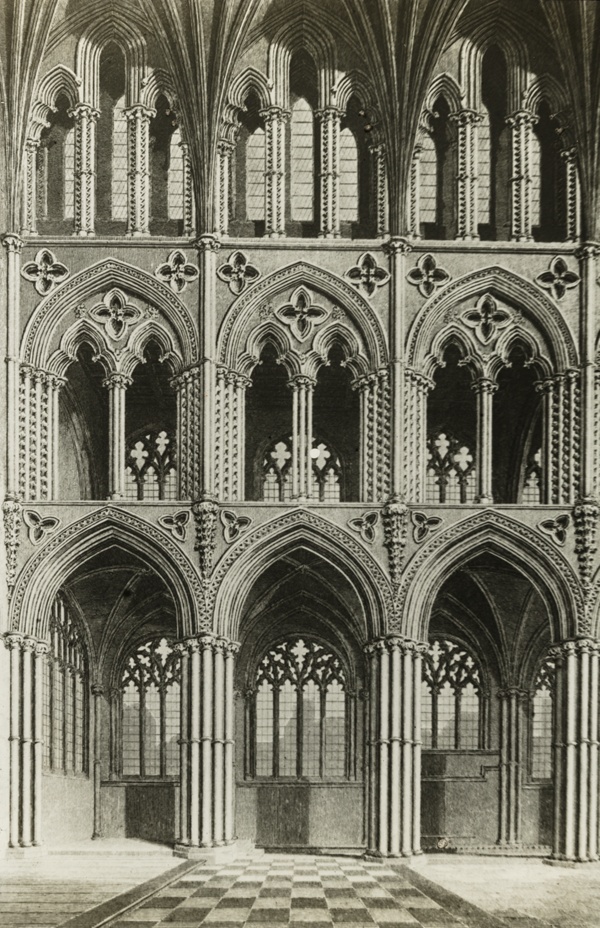 Ely Cathedral: Presbytery, from an Engraving