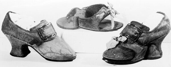 Pair of Shoes with Buckles and Pattens (Overshoes)